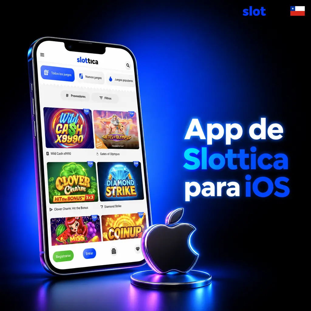 App de Slottica para iOS en iPhone y iPad con apuestas deportivas, casino en vivo, depósitos y retiros disponibles