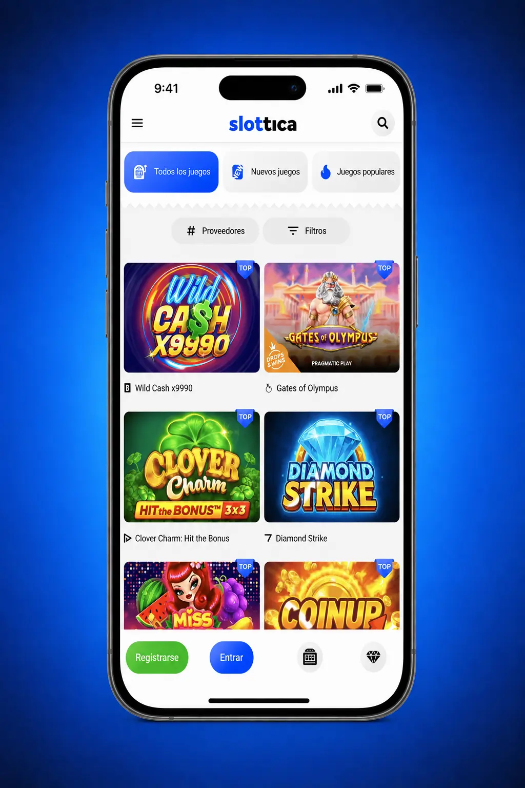 Guía de 5 pasos para descargar la app de Slottica en iOS iPhone y iPad desde la App Store