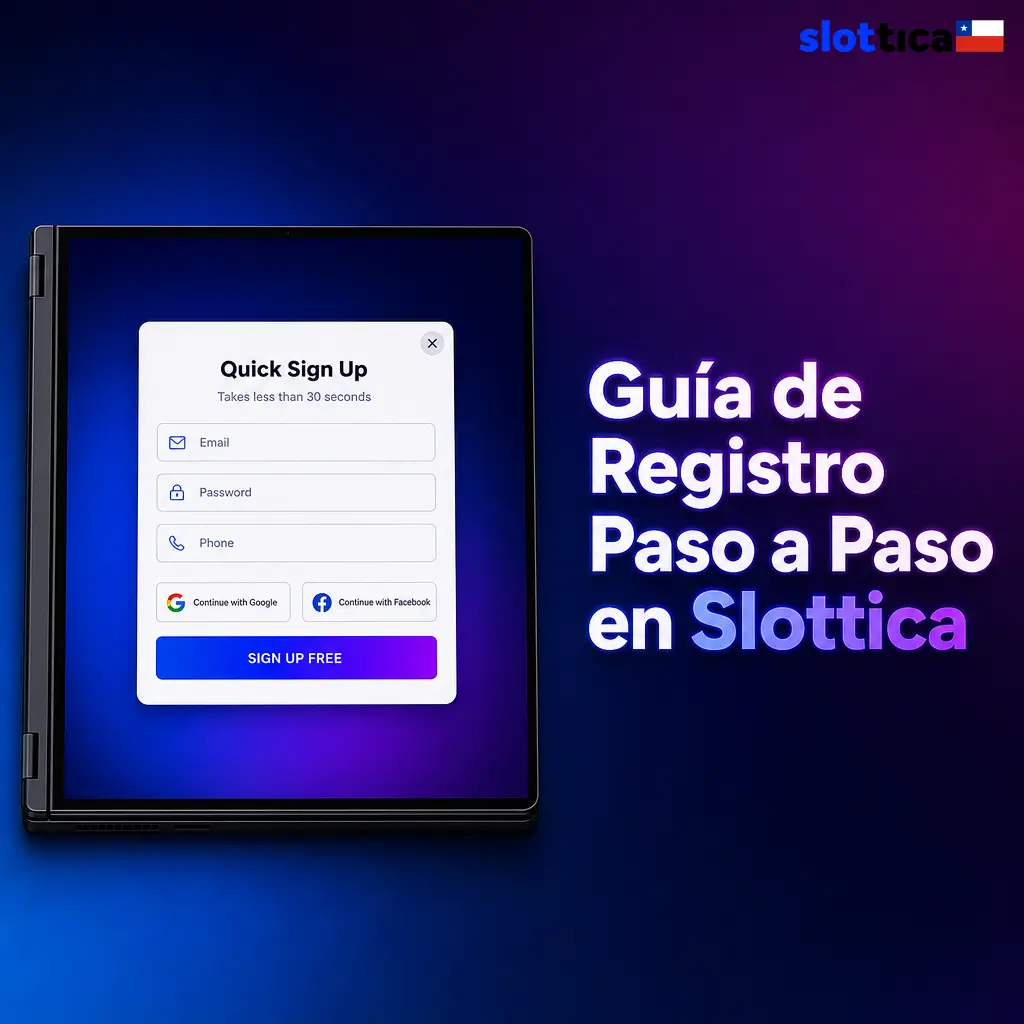 Guía paso a paso para registrarse en Slottica en menos de 3 minutos por correo, teléfono o redes sociales