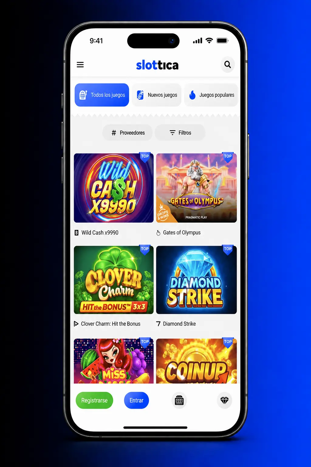 Pasos para registrarse en Slottica Casino desde Chile con formulario de cuenta en CLP