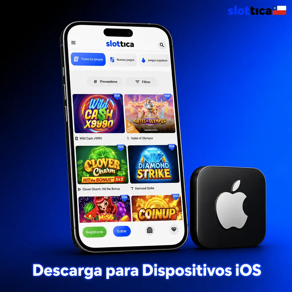 Pasos para descargar e instalar la app de Slottica en dispositivos iOS Apple