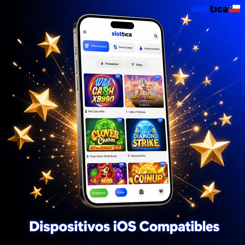 Dispositivos iOS compatibles con la app de Slottica: iPhone y iPad de generaciones recientes